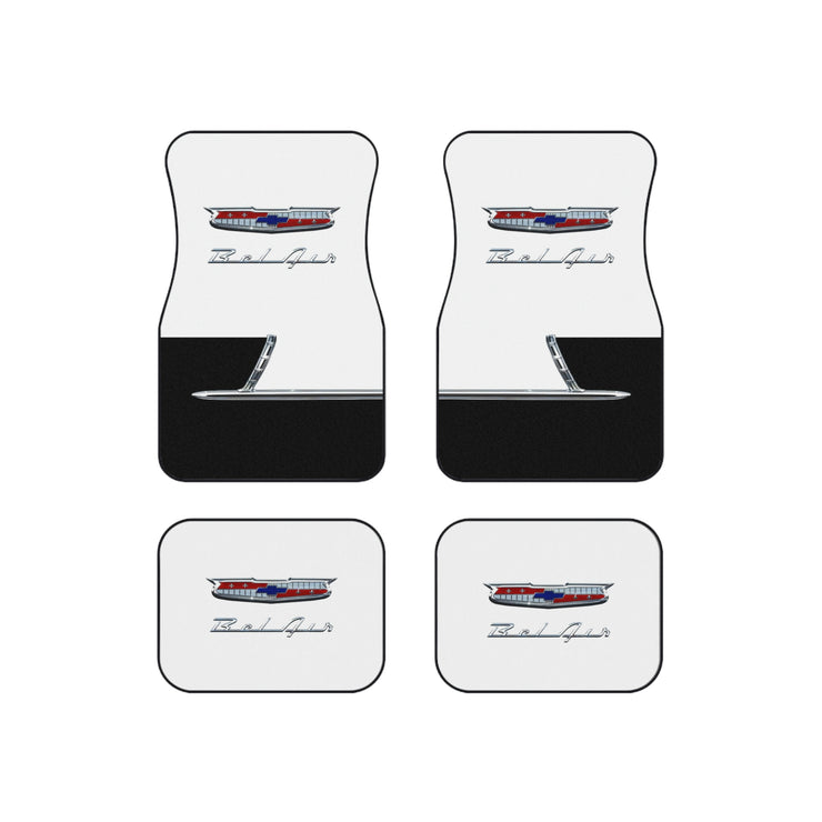 55 1955 Chevy Bel Air Tribute Car Floor Mats (Set of 4) Black