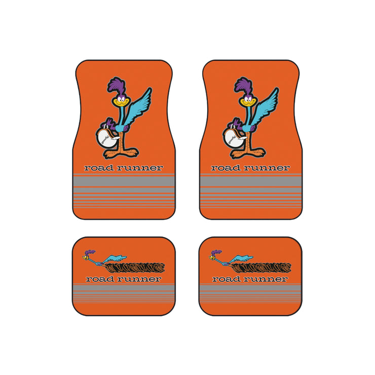 77 Plymouth Roadrunner Tribute Car Floor Mats (Set of 4) Orange