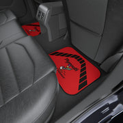 1971 1972 Plymouth Roadrunner Tribute Car Floor Mats (Set of 4) Red Base/Black