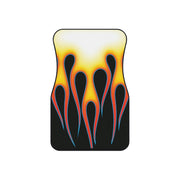 Classic Hot Rod Flame Pinstripe Car Floor Mats (Set of 4)