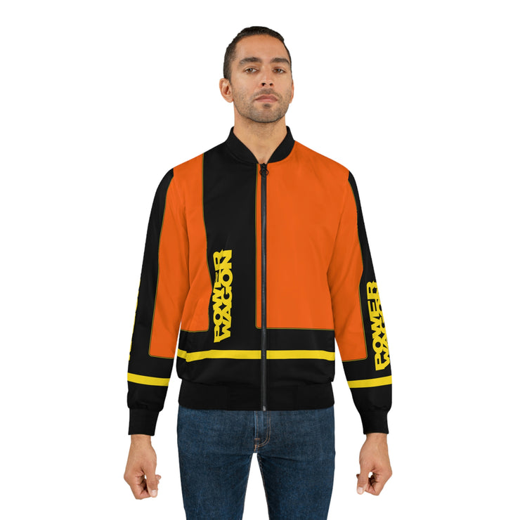 Power Wagon Truck Tribute Jacket Men's AOP Bomber Jacket  black/yellow/orange