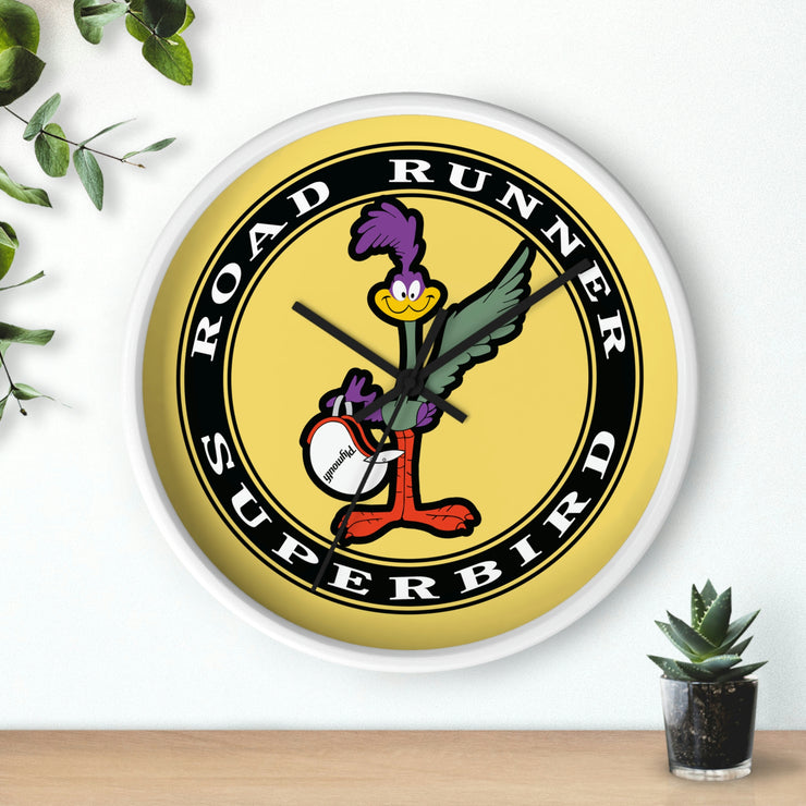 Road Runner Superbird Wall clock yellow/black