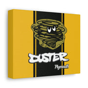 Vintage Style Plymouth Duster Stretched Canvas Wall Art yellow/black