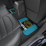 Vintage Style Plymouth Duster Tribute Car Floor Mats (Set of 4)  turquoise /black