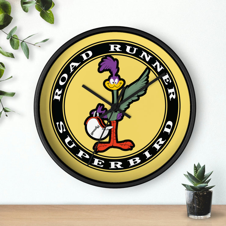 Road Runner Superbird Wall clock yellow/black