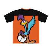 Oversized Road Runner Men's Loose T-shirt orange/black