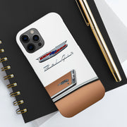 1956 56 Chevy Bel Air Tough Phone Cases copper/white