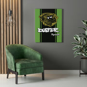 Vintage Style Plymouth Duster Stretched Canvas Wall Art green/black