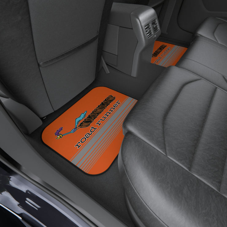 77 Plymouth Roadrunner Tribute Car Floor Mats (Set of 4) Orange