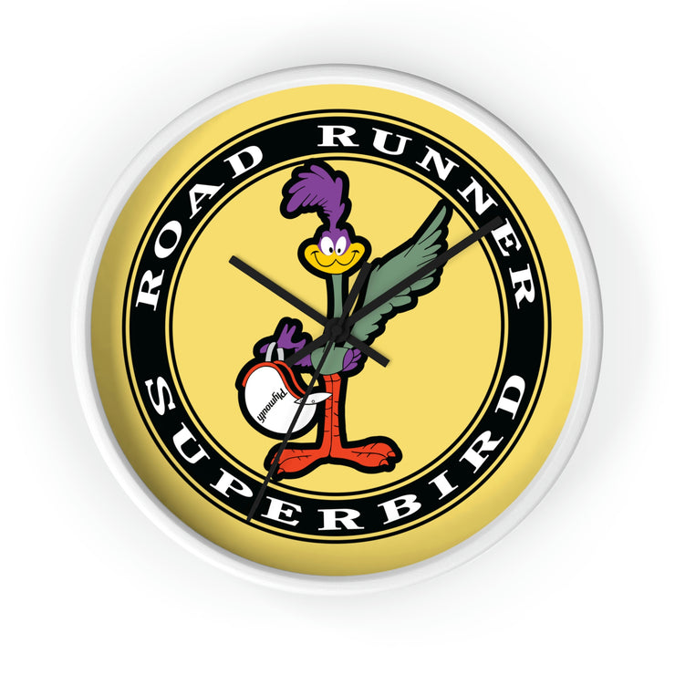 Road Runner Superbird Wall clock yellow/black