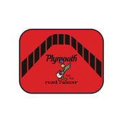 1971 1972 Plymouth Roadrunner Tribute Car Floor Mats (Set of 4) Red Base/Black