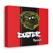 Vintage Style Plymouth Duster  Stretched Canvas Wall Art Red/Black