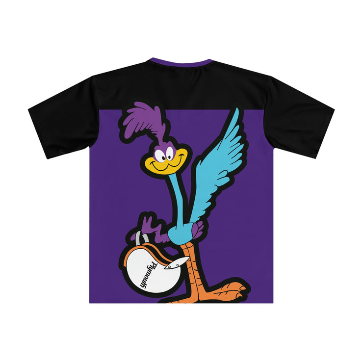 Oversized Road Runner Men's Loose T-shirt purple/black