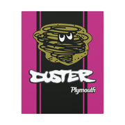 Vintage Style Plymouth Duster  Stretched Canvas Wall Art pink/black