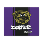 Vintage Style Plymouth Duster Stretched Canvas Wall Art Purple/Black