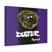 Vintage Style Plymouth Duster Stretched Canvas Wall Art Purple/Black