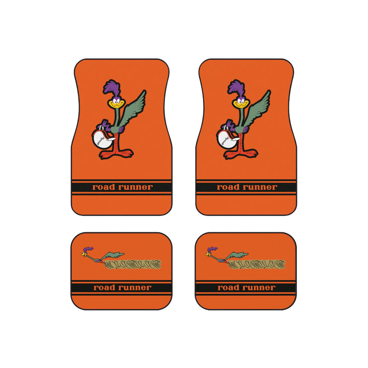 Plymouth Roadrunner Tribute Car Floor Mats (Set of 4) Orange