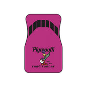 1971 1972 Plymouth Roadrunner Tribute Car Floor Mats (Set of 4) Pink/Black