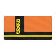 Power Wagon Garage Shop Banner Tribute Matte Banner Orange/black