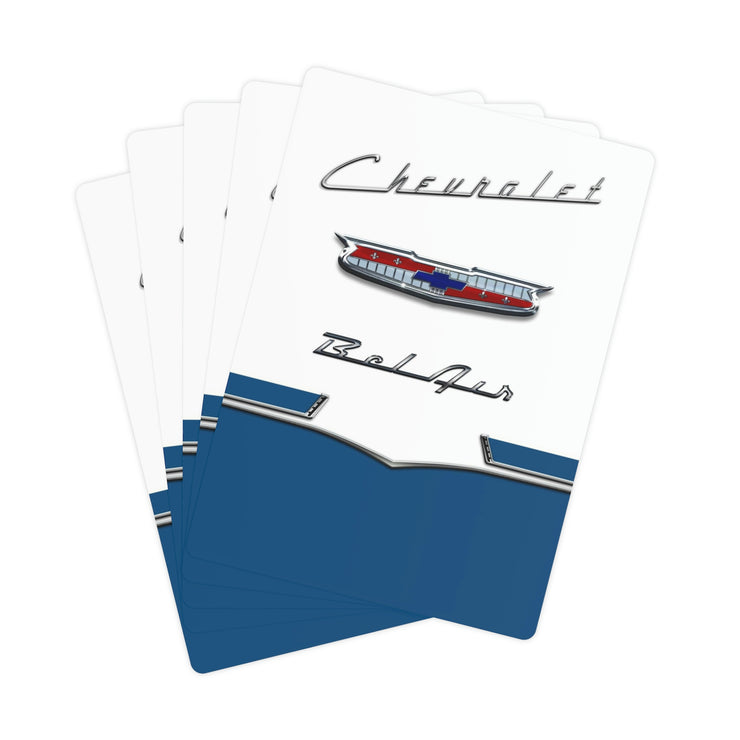 1956 56 Bel Air Tribute Poker Cards Blue