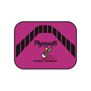 1971 1972 Plymouth Roadrunner Tribute Car Floor Mats (Set of 4) Pink/Black