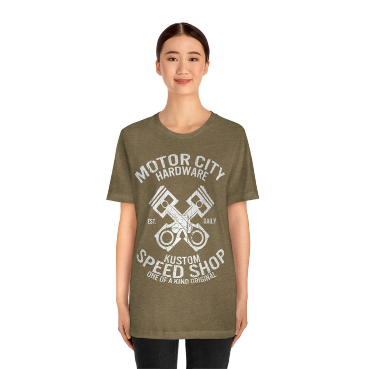 Motor City Speed Shop Unisex Jersey Short Sleeve Tee T Shirt