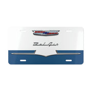 56 1956 Chevy Bel Air Tribute Vanity Plate blue/white