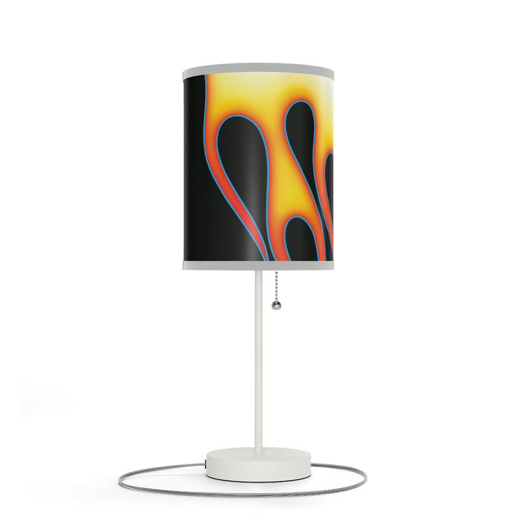 Classic Hot Rod Flame Pinstripe  Lamp on a Stand, US|CA plug