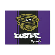 Vintage Style Plymouth Duster Stretched Canvas Wall Art Purple/Black