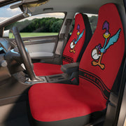 Plymouth Roadrunner Tribute Polyester Car Seat Covers Red/Black