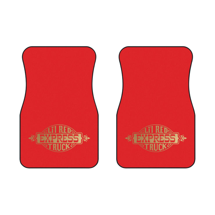 Lil Red Express Tribute Car Floor Mats (2x Front) red