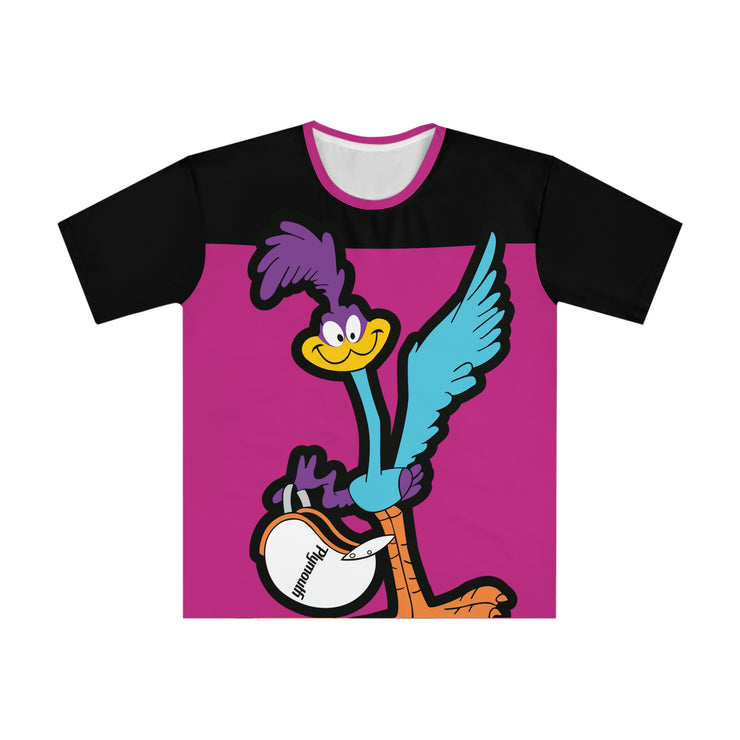 Oversized Road Runner Men's Loose T-shirt pink/black