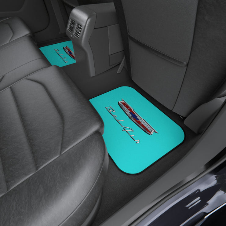 55 1955 Chevy Belair Tribute Car Floor Mats (Set of 4) light turquoise