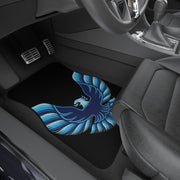 Blue Firebird Trans Am Tribute Car Floor Mats (Set of 4) Blue/Black