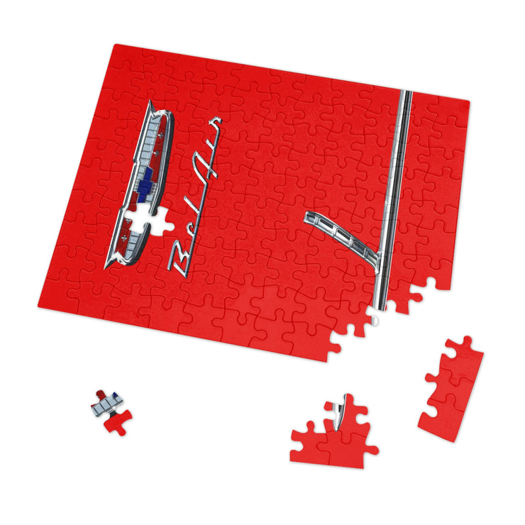 55 1955 Chevy Bel Air Tribute  Jigsaw Puzzle (30, 110, 252, 500,1000-piece) Red