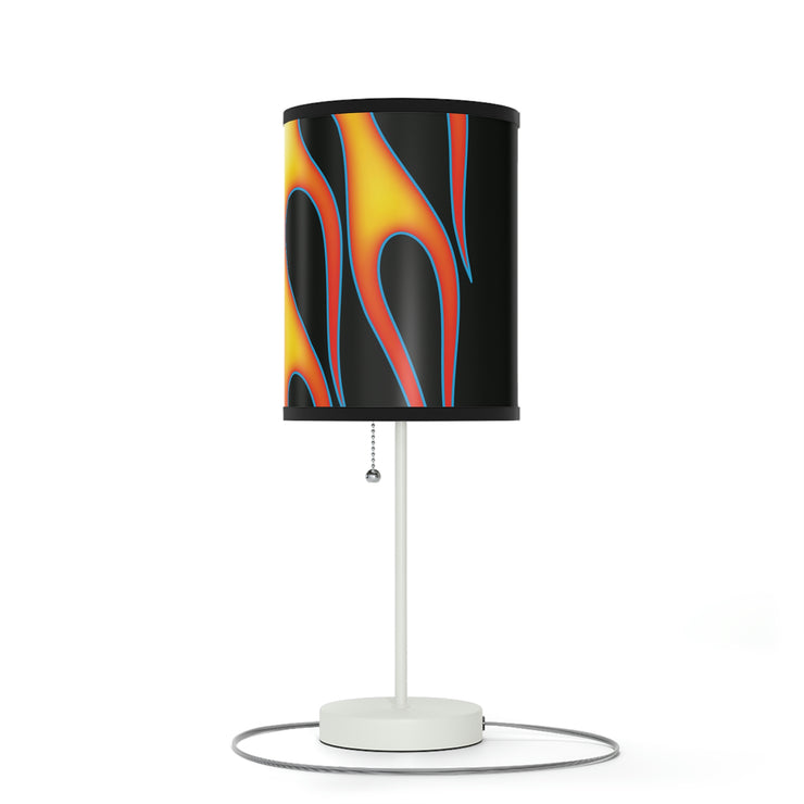 Classic Hot Rod Flame Pinstripe  Lamp on a Stand, US|CA plug