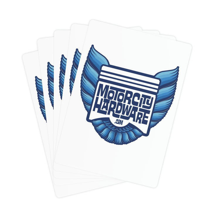 MCH Piston Firebird Poker Cards blue/white