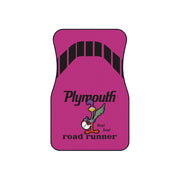 1971 1972 Plymouth Roadrunner Tribute Car Floor Mats (Set of 4) Pink/Black