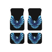 Blue Firebird Trans Am Tribute Car Floor Mats (Set of 4) Blue/Black