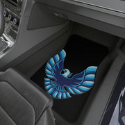 Blue Firebird Trans Am Tribute Car Floor Mats (Set of 4) Blue/Black