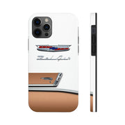 1956 56 Chevy Bel Air Tough Phone Cases copper/white