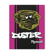 Vintage Style Plymouth Duster  Stretched Canvas Wall Art pink/black