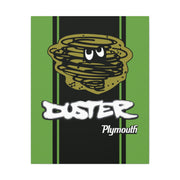 Vintage Style Plymouth Duster Stretched Canvas Wall Art green/black