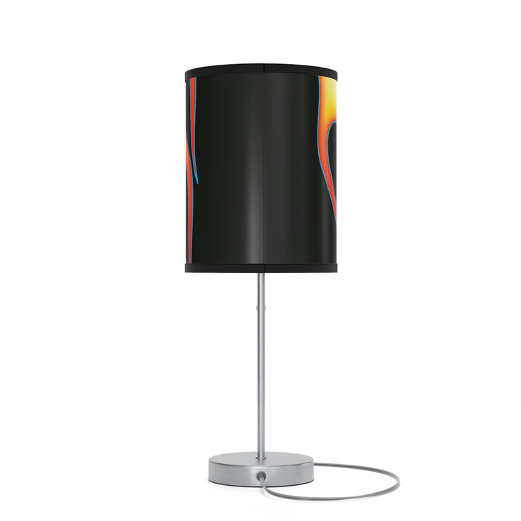 Classic Hot Rod Flame Pinstripe  Lamp on a Stand, US|CA plug