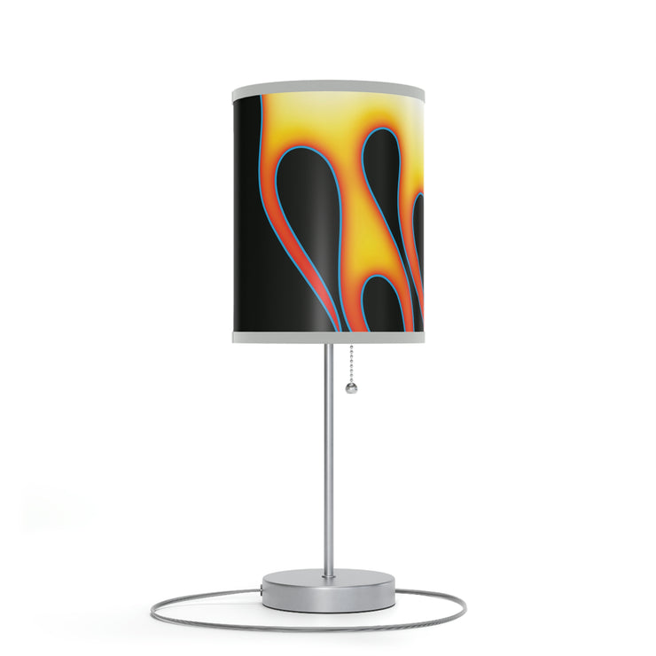 Classic Hot Rod Flame Pinstripe  Lamp on a Stand, US|CA plug