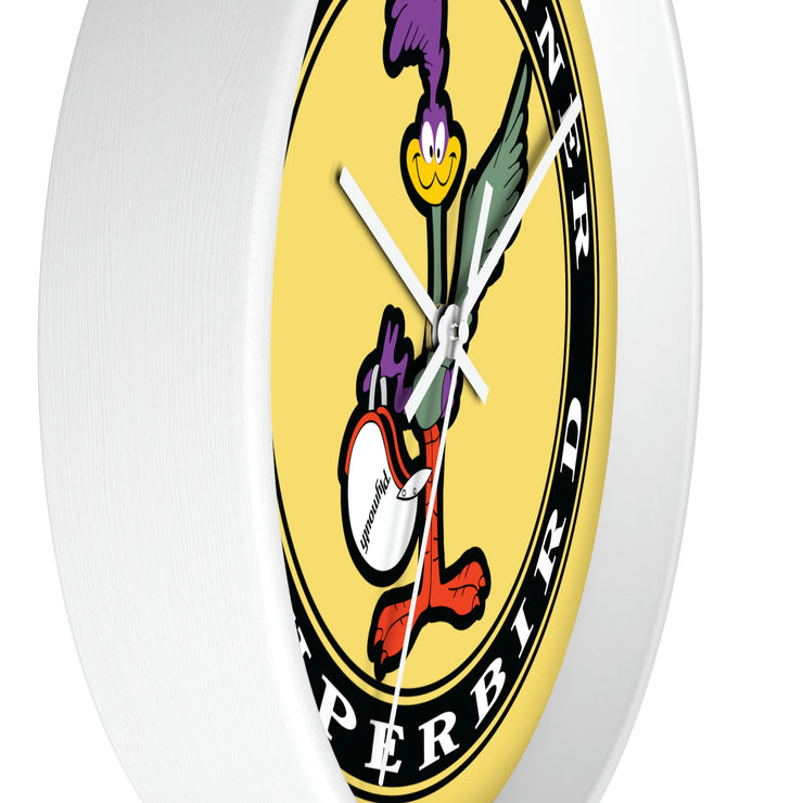 Road Runner Superbird Wall clock yellow/black – MotorCityHardware