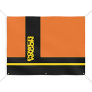 Power Wagon Garage Shop Banner Tribute Matte Banner Orange/black