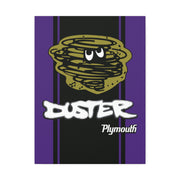 Vintage Style Plymouth Duster Stretched Canvas Wall Art Purple/Black