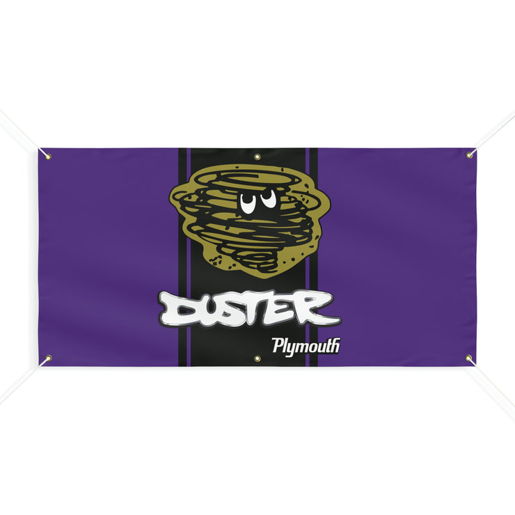 Plymouth Duster Garage Shop Banner Tribute Matte Banner purple/black