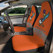 77 Plymouth Roadrunner Tribute Polyester Car Seat Covers Orange